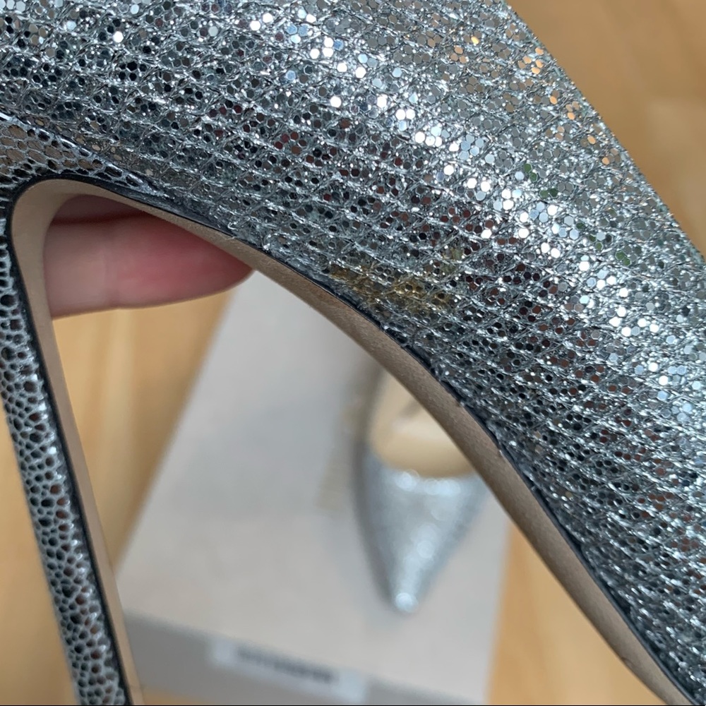 Jimmy Choo Silver Glitter Romy 110 mm - Picture 7 of 7
